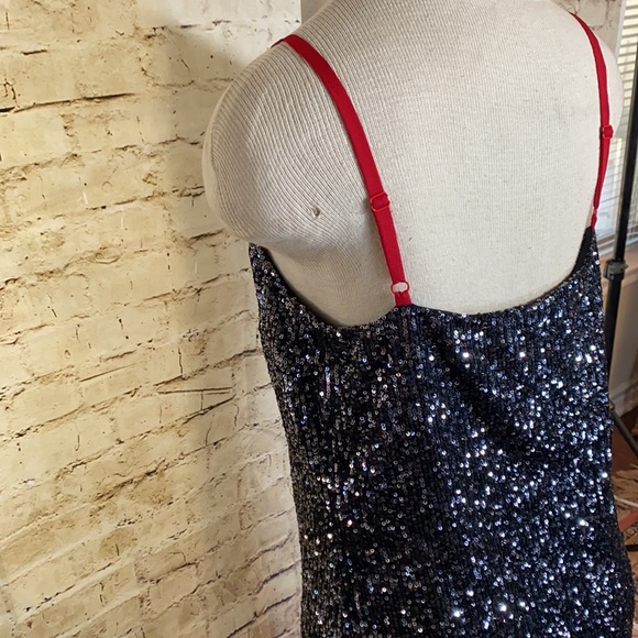DKNY stretchy sequin slip dress - Picture 7 of 8